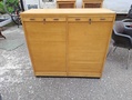 Rulo kaappi 1960 lukua 
Mitat LxSxK 113x42x104 cm. Hinta 80e 