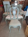 Rokokoo tyyliset tuolit 6 kpl 
Istuinkorkeus 47 cm. MYYTY